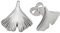 Ohrringe Ginkoblatt Ginkgo Silber 925 Ginkgoblatt Ginko Ohrstecker Stecker