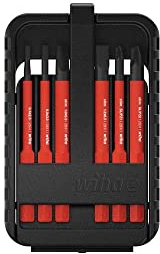 Wiha 43160 electricSchlitz, Phillips, Pozidriv 6-TLG. in slimBit-Box Bit Set Rot