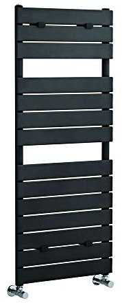 Milano Lustro Anthracite Flat Panel Heated Towel Rail - 1213mm x 500mm