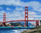 Awesocrafts Malen nach Zahlen San Francisco Golden Gate Bridge 40x50cm DIY Ölgemälde für Erwachsene Kinder (ohne Rahmen)