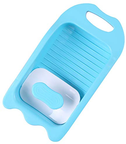DOITOOL Piccolo Washboard Plastica Mini Asse per Lavare A Mano Bordo di Lavaggio Della Biancheria Intima Strumento Washboard Washboard Mano Lavare I Vestiti per I Bambini Camicie Pulito