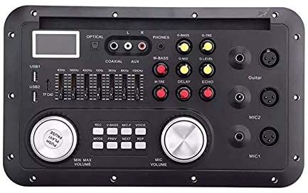 Amplifier board DSP stereo Bluetooth function MP3 Decoder Board Karaoke Preamp Mixer EQ Home Theater Lossless Fiber Coaxial Equalizer for Amplifier Audio Safe and durable
