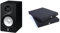 Yamaha HS 5 – Referenz-Studio-Monitor-Lautsprecher für Produzenten, DJs und Musiker – Schwarz & Adam Hall Stands PAD ECO 2 - Absorberplatte für Studio Monitor 265 x 330 mm, schwarz