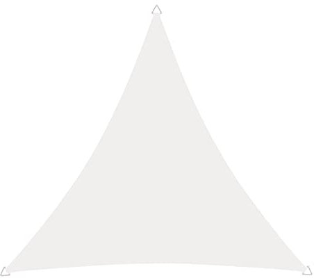 Windhager Sonnensegel CANNES, Weiß, dreieckig, Beschichtetes Polyestergewebe, 4 x 4 x 4 m, 180 g/m², Sonnenschutz für Garten, Terrasse oder Balkon, inklusive Befestigungsseil, reißfest, waschbar