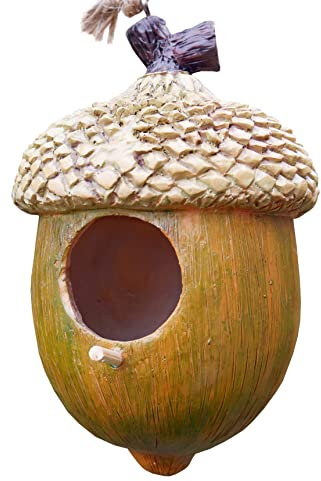 Birdhouses Bird house hotel outdoor Nesting Box Robin Nester Shelter, Tree hanging Acorn ornament gardent decor, wildlife animal Birds feeder station, idea gardening gift