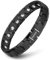 Magnetisches Armband，Herren Magnetarmband, Titan Stahl Magnettherapie Armband, Voll Magnetisches Armband mit 18 Magneten,Statische Elektrizität Entfernen, (Schwarzes Magnetarmband)