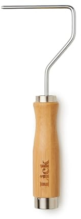 Lick Bamboo 4 inch Paint Roller Frame – Small Roller Frame, Bamboo Paint Roller Handle, Small Bamboo Roller for Painting, Roller Spinner, Painting & Decorating Tools