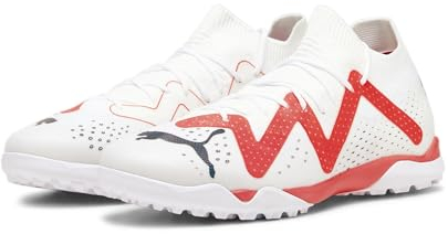 PUMA Herren Future Match Tt Fussballschuh, White Black Fire Orchid, 44 EU