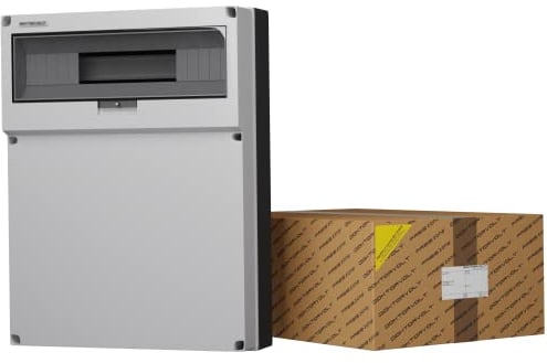 Doktorvolt Verteilerkasten 19 Module hochwertiges Gehäuse - Schutzart IP65 Aufputz-Montage TH 35 Schiene 400x525x135mm Sicherungskasten leer Konform mit IEC 60670-1/24, CEI 23-48 & CEI 23-49