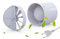 WingFly 100 mm Estrattore Assiale, Ventilatore Tubolare con Valvola di Ritiro e Spina Europea, Molto Silenzioso, Basso Consumo, per Bagno, WC, Cucina, Ufficio,Tenda, Serra,Garage