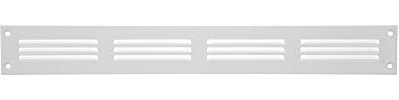 Repa Market Cubierta de ventilación blanca de 16 x 2 pulgadas (dimensiones exteriores) – Rejillas de aire de retorno de acero – para techo y pared lateral – HVAC – con pantalla de protección (15.75 x