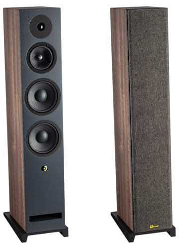 Davis Acoustics Krypton 9 Classik (Noyer) - Colonne 3 Voies/4 Haut-parleurs - Enceinte Vendue à la Paire
