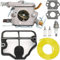 ZAMDOE WT-834 Caburetor for Husquvarna 36 41 136 137 137E 141 142 141LE 142E Chainsaw for Walbro WT-657 WT-529 WT-289 WT-285 WT-239 WT-202 Zama C1Q-W29E with Air Filter Spark Plug Fuel Filter