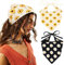 DRESHOW 2 Stück Damen Boho Stirnbänder Dreieck Kopftücher Bandanas Turban Krawatte Haarbänder Elastisches Haarschal für Frauen und Mädchen