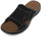 TIESTRA Mens Leather Sandal Wide Fit Walking Fisherman Sandal leisures Outdoor Open Toe Comfortable Soft Summer Beach Shoes Black Brown UK12/46EU