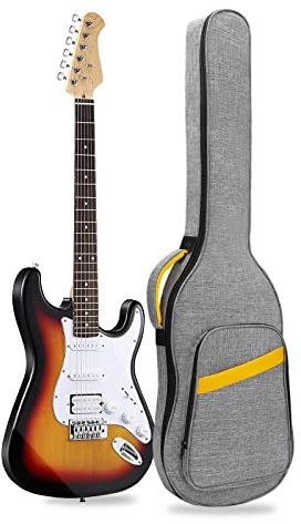 HOHIYO Borsa per chitarra elettrica, Borsa per chitarra elettrica, colore: giallo, moderno