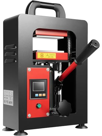 5t Hydraulic Press Machine 1200w Hydraulic Heat Press Machine 0-400℉ Dual Plates Heating Presser Digital Control Panel for Efficient Press