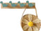 Arrovarp Crochets muraux Dinosaure pour Chambre de garçon,Porte-Manteau Mural en Bois Dinosaure Porte-Chapeau pour | 4 Crochets d'animaux Mignons pour Les décorations de Salle de Jeux de Chambre