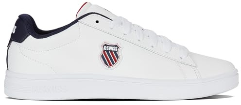 Kswiss Men's Court Shield Ii,Wht/Peacot/Smba Red,44,5EU