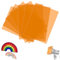 SWTYExt 7 Stück Folie Hitzebeständig für Lampen Orange Lampenfolie 29,7 x 21cm Farbfolien Gel Farbfilter A4 Transparente Farbkorrektur für Foto Lampe Scheinwerfer Grafie Studio Strobe Blitz LED