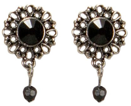 Alpenflüstern Trachten-Ohrstecker Helena - Damen-Trachtenschmuck, Trachten-Ohrringe (schwarz) DOR052
