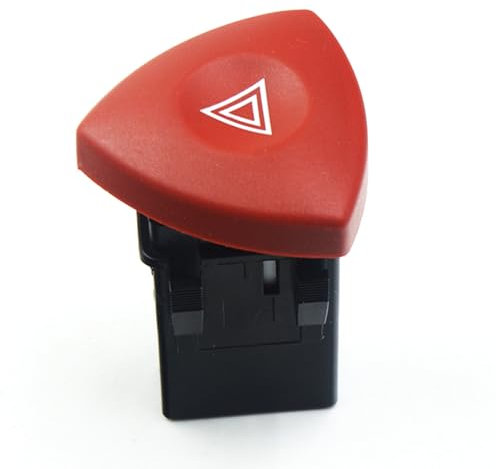 Interruptor de Luz de Advertencia Intermitente Coche,Interruptor Luz Advertencia Peligro,Peligro Emergencia Interruptor de Luz de Advertencia Botón,Botón de Advertencia,Interruptor de Luz Emergencia