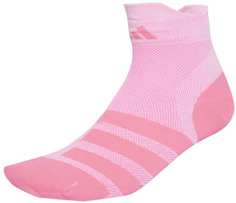 adidas Unisex RUNxADIZERO Sock 1PP, White/Lucid Pink/Lucid Pink, 8.5-10