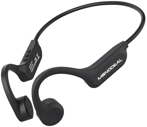Auriculares Conduccion Osea Open Ear Auriculares Oseos Bluetooth 5.3 Inalambricos Oseos IPX6 Impermeables Deportivos para Correr Fitness