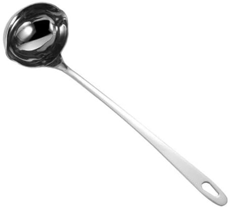 Cabilock Deep Soup Ladle Ladle Pouring Spout Easy Transfer Serving Suitable for Both Right Left-Handed Users