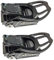 1 Paar Snowboard-Ratschenschnallen, Basisbreite 23,5 mm, für Snowboard Strap-In-System, Zehen, Knöchel, Zunge, Leiter