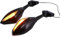 ZiYouao Motorrad Spiegel 1 Paar Motorrad Schwarz Blinker Rückspiegel Lenkerendenspiegel