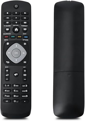 Replacement Universal Remote Control for Philips Smart TVs – Compatible with LCD, LED, and Plasma Models