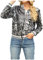Damen PaillettenBlazer Glitzer Cardigan Jacke Langarm Glitzer Bomberjacke Party Club Jacke Pailletten- Damen Tailliert Anzugjacke Glitzer Tops Kurz Oberteile Glitzer Outfits Streetwear (04 Black, M)