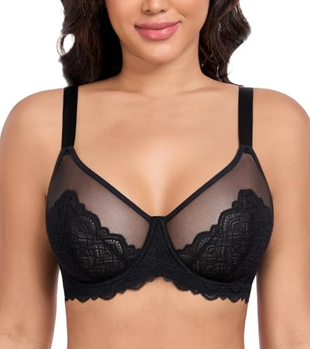 DotVol Donna Minimizer Pizzo Sexy più Dimensione Copertura Completa Underwire Reggiseno Quotidiano