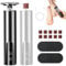 Pedicure Elettrico, Calli Piedi Rimozione Lima Elettrica, Set ricaricabile di eliminatore elettrico di calli con lime intercambiabili, 6 velocità per talloni screpolati, calli, pelle morta (Nero)