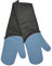 GEM+ | Premium Oven Gloves Double Mitts – Heat Resistant Silicone Non-Slip Grip for Baking, BBQ, Grilling – Grey