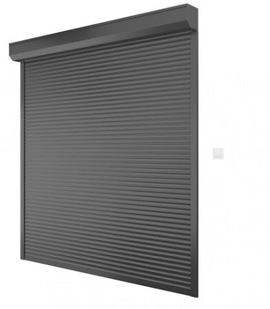 Volet Roulant électrique Filaire ALU H 215 cm x L 240 cm Gris