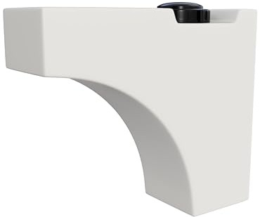 Varile 55 Liter Radkastentank Universal schmal, mit 1/2 Anschlüssen (Weiß)