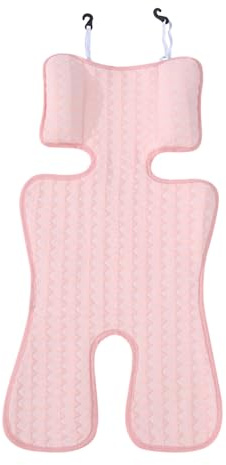 Kühlmatte Kinderwagen Babyschale Hitzeschutz Kindersitz Kühlung Auto, Autositz Kühlpad für Babys, Sommer Atmungsaktive Sitzeinlage für Kinderwagen, Kühlt Schützt den Sitzbezug vor Flecken (Rosa)