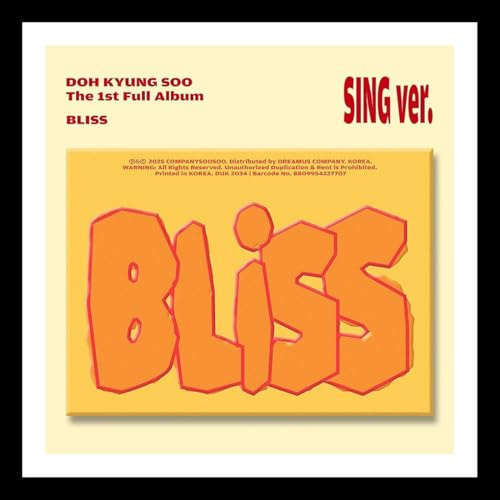 EXO D.O DOH KYUNG SOO BLISS 1st Full Album SING Ver. Photo Book+2 Card+Poster+etc+GIFT