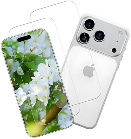 Joywing für 2 Stück iPhone 17 Panzerglas, für 9H Härte Schutzfolie iPhone 17/17 Pro 5G Glas Folie, Hohe Empfindlichkeit Displayschutz Ultra-Klar Schutzglas