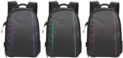 SIXRUN DSLR-Kamerarucksack, wasserdichte Multifunktionale Nylontasche mit Verstellbaren Trennwänden für Outdoor-Fotografie (Green)