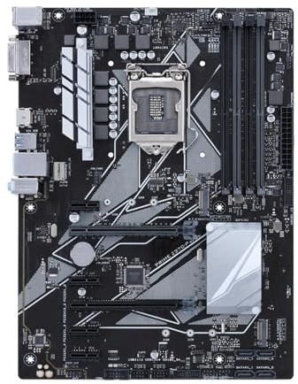 Cartes mères Fit for ASUS Prime Z370-P Compatible avec Les processeurs Intel Core i9-9900KF, i7-9700K et i5-9600, Socket LGA1151, 4 emplacements DDR4 DIMM, 64 Go de RAM, M.2 NVMe, processeur Z370