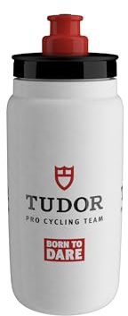 ELITE Fly Team 2026 Fahrrad-Trinkflasche – Tudor Pro Cycling Offizielle Teamedition – Ultraleichte Radsport-Trinkflasche 550 ml
