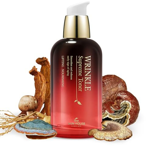 The Skin House Wrinkle Supreme Toner 130 ml Anti-Aging Effekt, enthält verschiedene Nährstoffe, die für die Haut notwendig sind