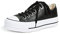 Converse Damen Chuck Taylor All Star Lift CLEAN Sneakers, Schwarz (Black/Black/White 001), 42 EU
