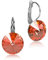 LUISIA® Ohrringe Rivoli mit Kristallen von Swarovski® - 14 mm Padparadscha/Koralle