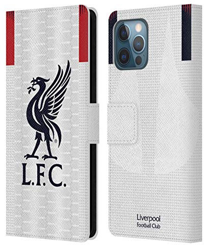 Head Case Designs Officially Licensed Liverpool Football Club Away 2019/20 Kit Leather Wallet Case Compatible With Apple iPhone 12 Pro Max