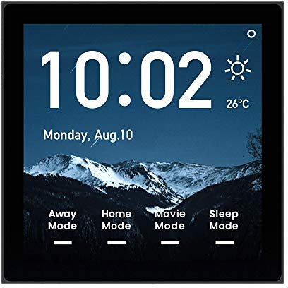 LifeSmart Panel Nature Mini | Pantalla táctil IPS de alta definición 480x480 | Altavoz incorporado | Compatible con Alexa y Google Home