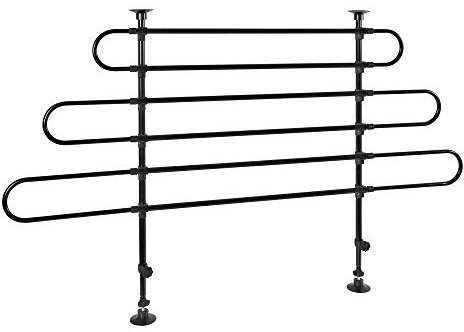 Griglia Auto Rete Divisoria a Barre per Cani Barriera Telescopica Regolabile Bagagliaio Universale a 3 Elementi 11220